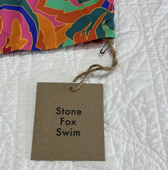 NWT Stone Fox Swim Stained Glass Inez Bikini Top - Picture 3 of 5